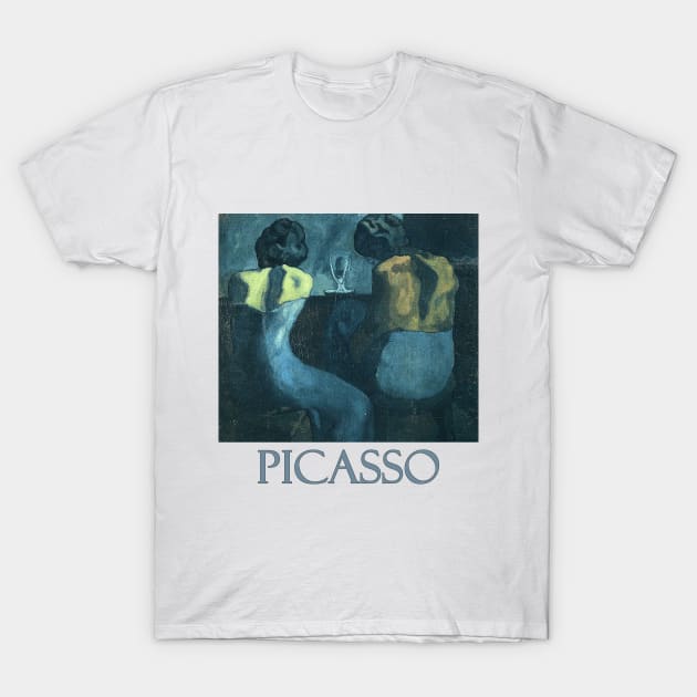 Two Women Sitting at a Bar (1902) by Pablo Picasso T-Shirt by Naves